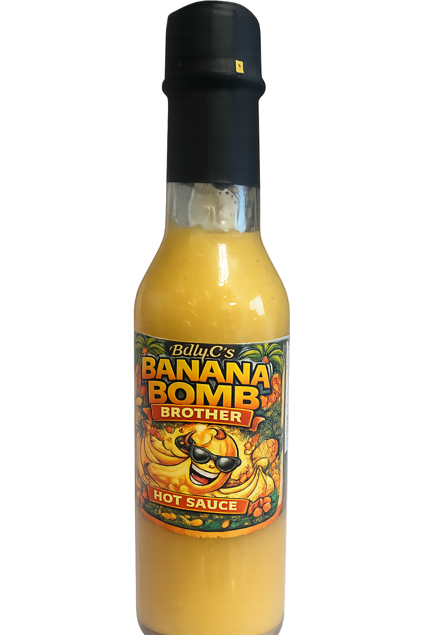 Banana Bomb Brother Hot Sauce 6pk