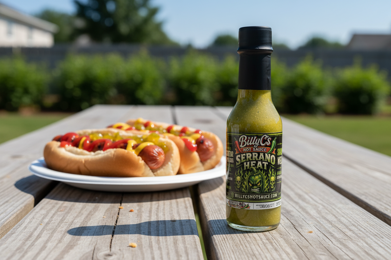 BillyC's Serrano Heat on a Picnic Table