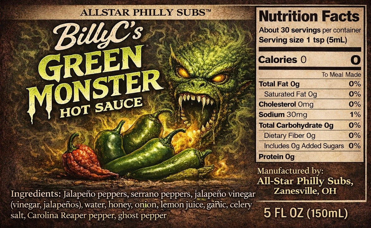 BillyC's Green Monster 1pk 5oz