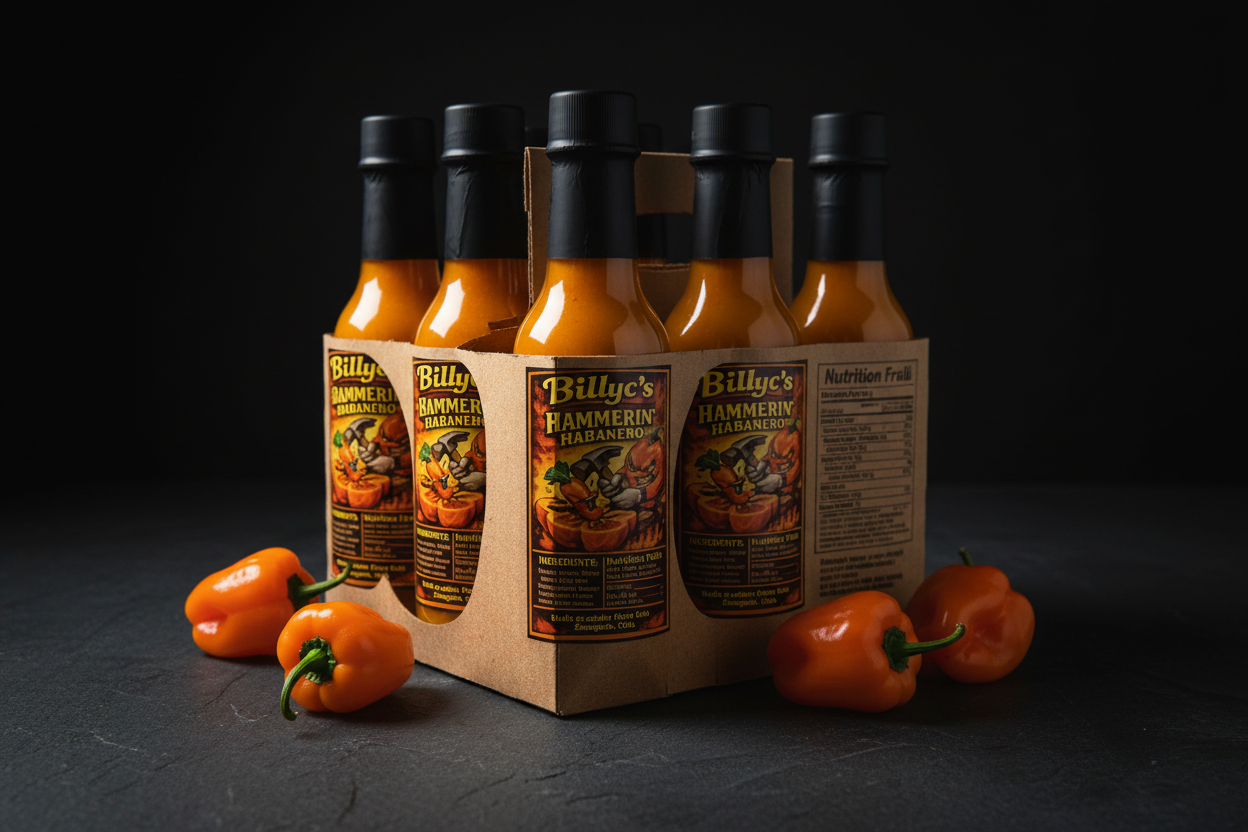 Hammerin' Habanero Hot Sauce 6pk