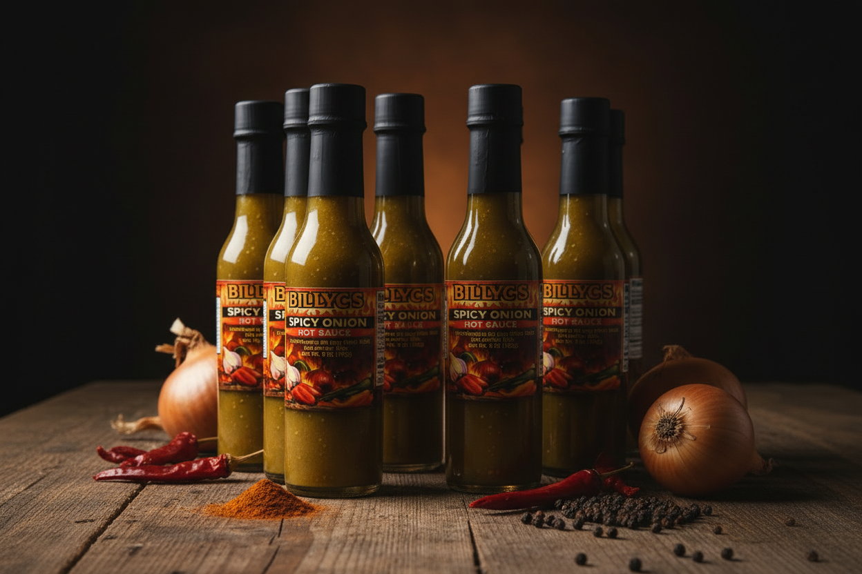 Spicy Onion Hot Sauce 6pk
