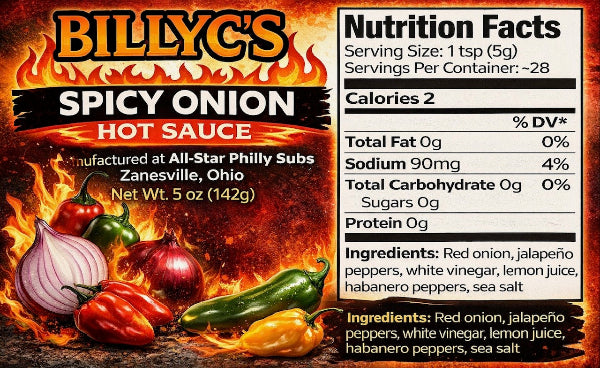 BillyC's Spicy Onion 1pk 5oz